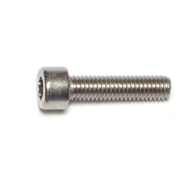 Midwest Fastener M6-1.00 Socket Head Cap Screw, Steel, 25 mm Length, 8 PK 75635